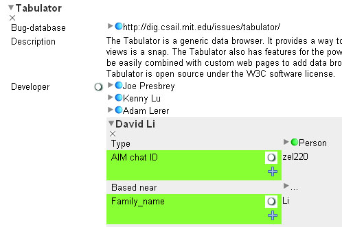 Using the Firefox Tabulator Extension