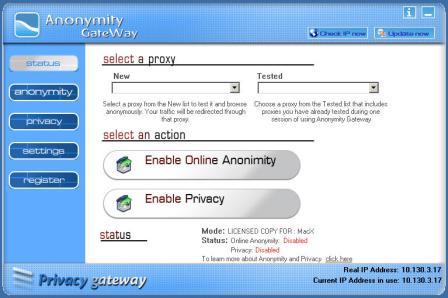 An anonymity proxy